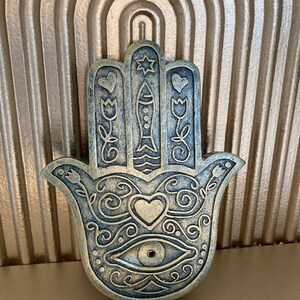 Hamsa Hand Incense Holder, Incense Burner, Meditation Tools, Meditation Accessories, Home Decorative