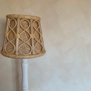 Rattan Jaali Lampshade / Wicker Lampshade (Medium)
