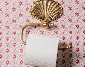 Cara Brass Toilet Roll Holder / Towel Rack
