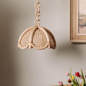 Riviera Rattan Pendant Shade, Small