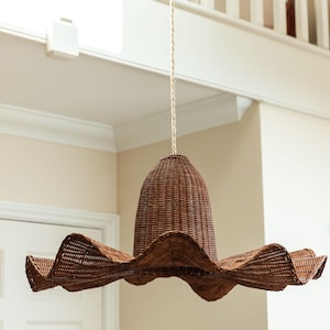 Luna Rattan Pendant Shade Teak (XL)