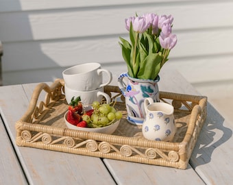 Ivy Rattan Tray (Natural)