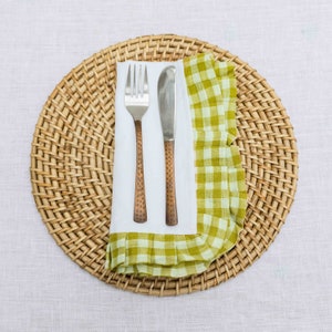 Gingham Linen Napkin image 4