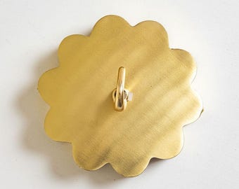 Rosetón de techo de latón con forma de concha / Dosel de techo