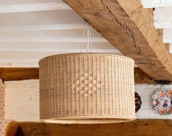 Rattan Drum Lampshade/Pendant (Large)