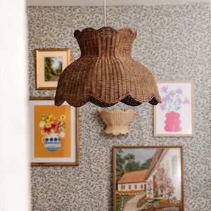 Anar Rattan Pendant Shade (Large Teak)