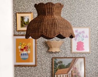Anar Rattan Pendant Shade Large (Teak)