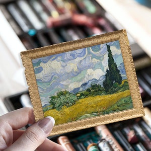 ゴッホ、糸杉のある麦畑、アーティスト、傑作、絵画、アートワーク、車のバンパー、ビニール、ノートパソコン、iPad、タブレット、デカール ステッカー