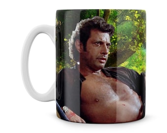 Woodland Ian Malcolm Jeff Goldblum Life Finds A Way Scientist Nerd Gift Meme Funny Geek Nerd 11oz Coffee Mug Tea Cup Best Birthday