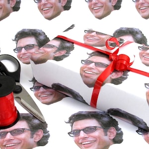 Ian Malcolm Jeff Goldblum cadeaupapier inpakpapier verjaardag cadeaupapier aanwezig Bff cadeaupapier grappig inpakpapier Jurassic dinosaurus Malcolm