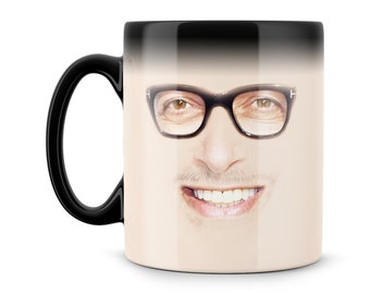 Magic Color Changing Ian Malcolm Face Jeff Goldblum Life Finds A Way Nerd Meme Funny Geek 11oz Coffee Mug Tea Cup Best Birthday Gift