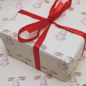 Nicolas Cage Creepy Skin Face Head Cadeaupapier Inpakpapier Verjaardagscadeau Cadeau Cadeau Inpakpapier Bff Cadeaupapier Funny Nic Cage Nick