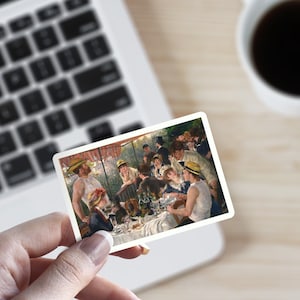 Renoir Luncheon Of The Boating Party Artist Masterpiece Painting Artwork Vinyl Sticker Friend Student Laptop Decal Stickers Impressionist