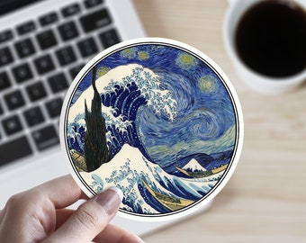 Make some waves a great gift for those wave riders!!! vinyl laptop stickers