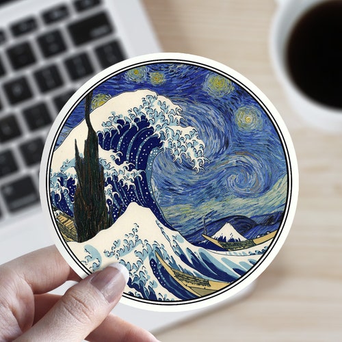 Coffee To Gogh Sticker Vinyl Decal Wall Laptop Window Car Bumper Sticker 5 