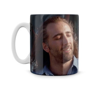 National Treasure Nic Cage Nicholas Cage Long Hair Funny Gift Meme Funny Geek Nerd Ceramic 11oz Coffee Mug Tea Cup Best One true god Reddit