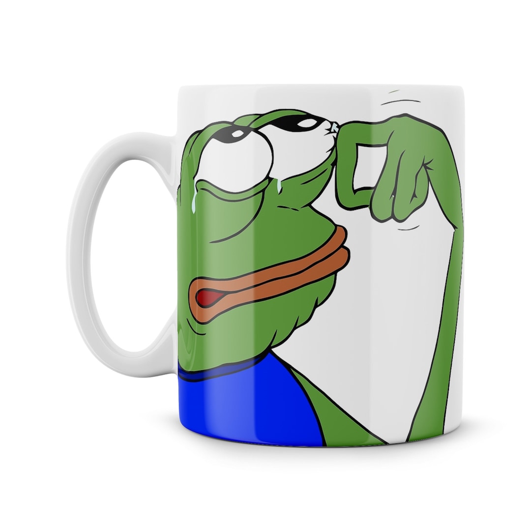 Pepe the Sad Frog Mug: Dank Meme Gift, Funny Geek Nerd Coffee