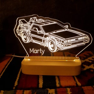 Iconic Sports Car Led Light With Personalisation | Led Night Lamp | Led Desk Lamp