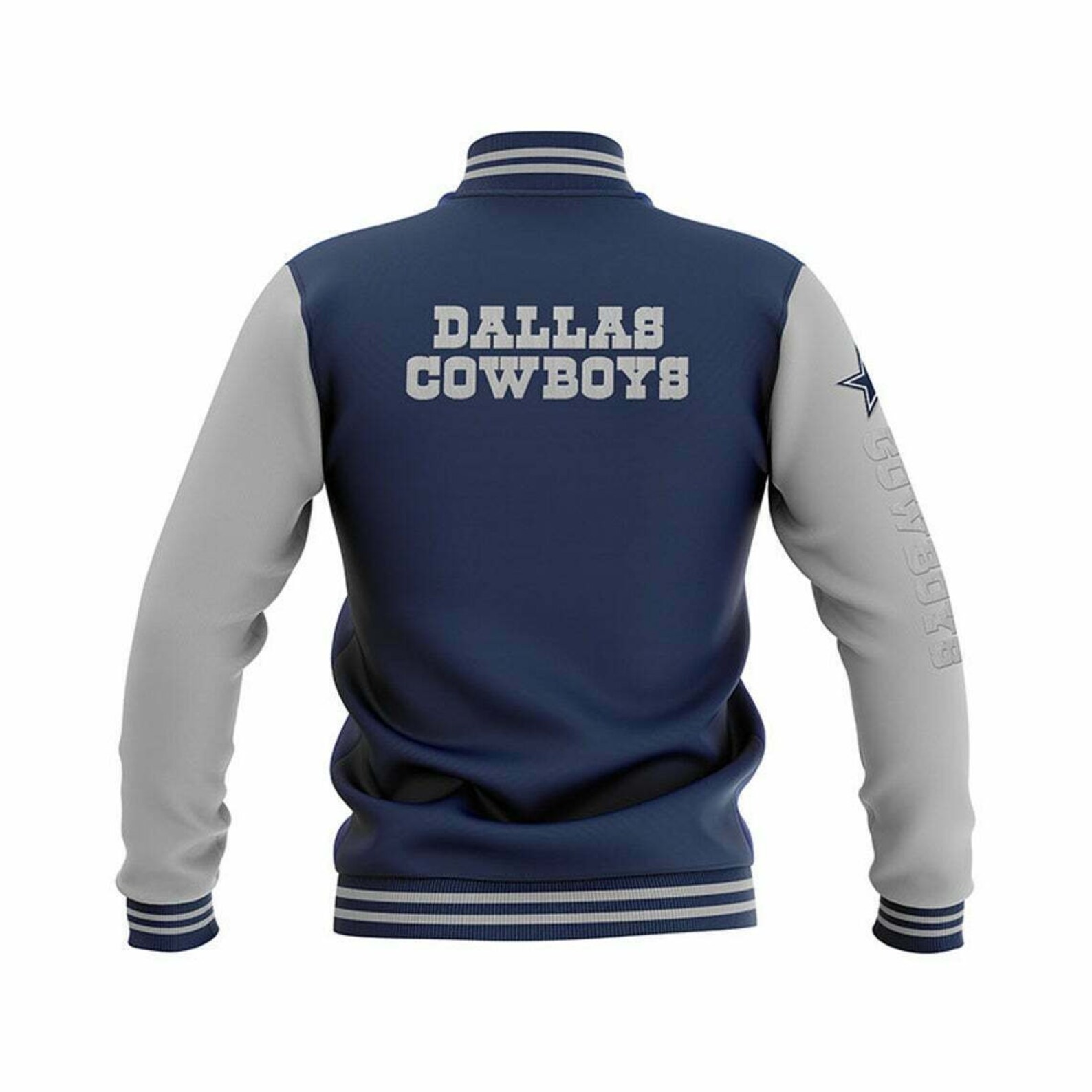 Dallas Cowboys Varsity Letterman Jacket Handmade Etsy