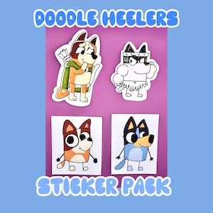 Doodle Heelers (Bluey)-Sticker Pack