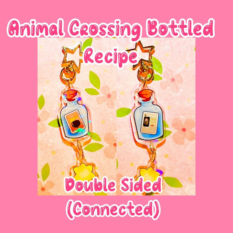 Animal Crossing New Horizon ACNH Bottled Recipe Acrylic Etsy