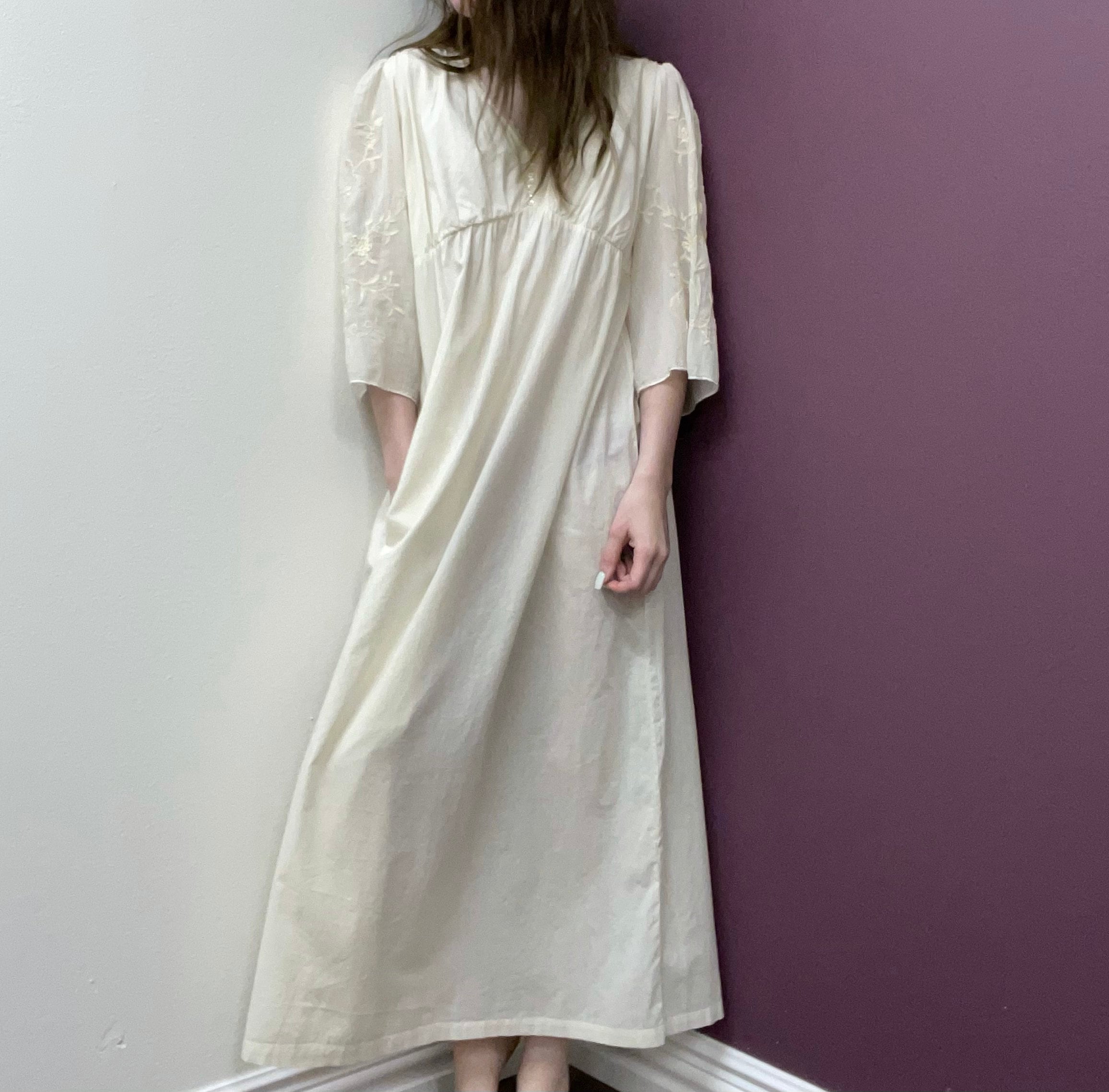 Beige Long Linen Dress Etsy