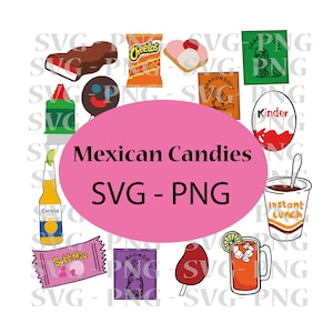 メキシコのお菓子、メキシコの画像、SVG レイヤード カット ファイル、PNG、メキシコ キャンディー クリップアート png、お菓子、メキシコ、メキシコのクリップアート