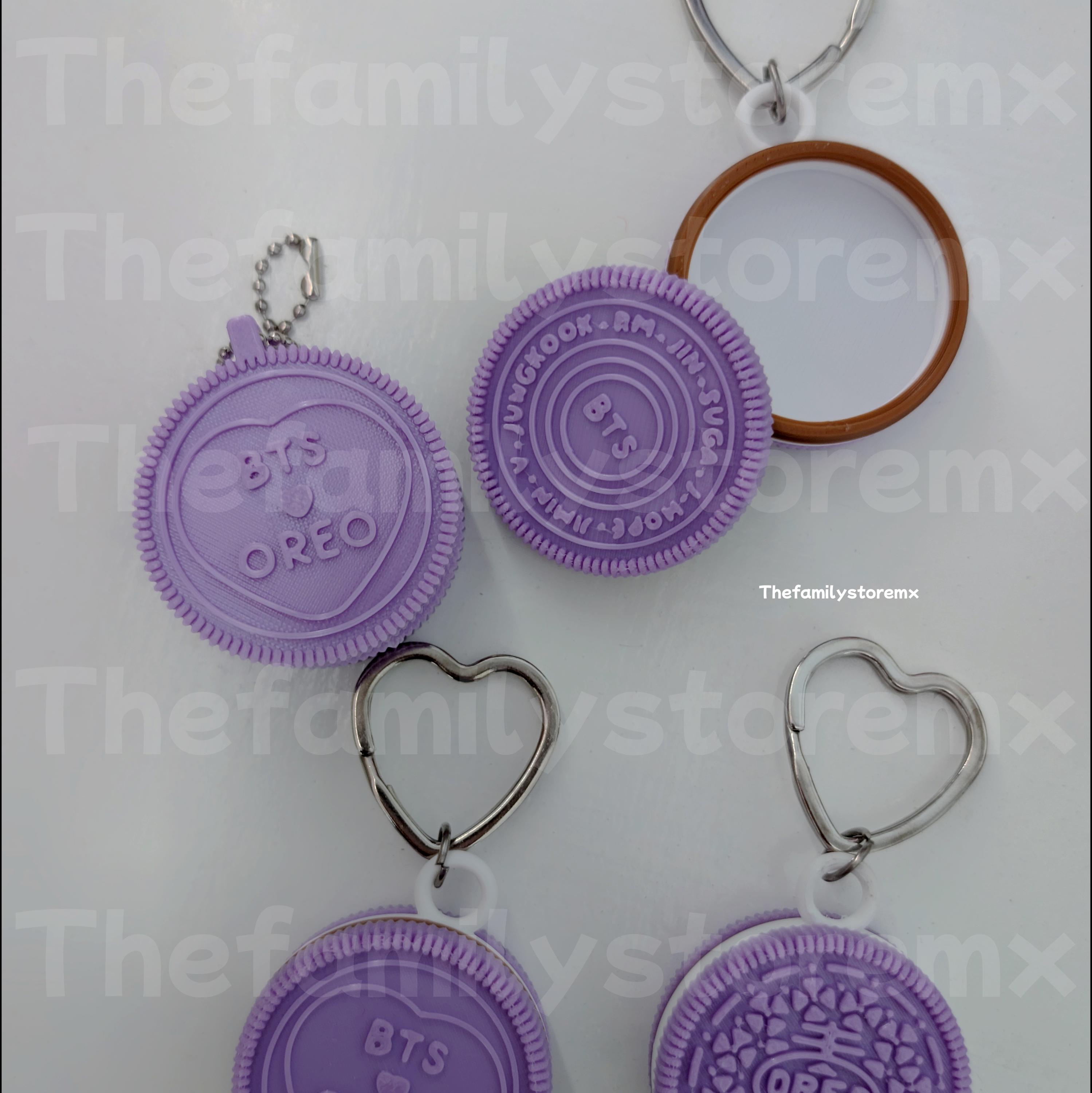 Purple Cookie Keychain - Inspired Fan Charm - Army Keychain