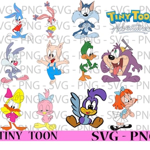 Tiny Toons svg, png, high resolution, art file, t-shirt file, instant download, cartoon, 90's, Tiny Toon Adventures, cricut cutting files