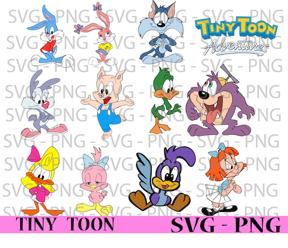Tiny Toons svg, png, high resolution, art file, t-shirt file, instant  download, cartoon, 90's, Tiny Toon Adventures, cricut cutting files