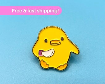 Cute Knife Chick Enamel Pin - Unique Anime Inspired Meme Accessory - Perfect Gift for Girlfriend or Friends - Durable and Quirky Pin