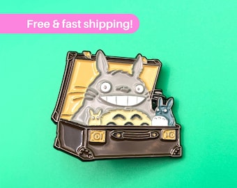 Pin esmaltado del espíritu del bosque de Mi Vecino Totoro – Insignia de anime de Studio Ghibli