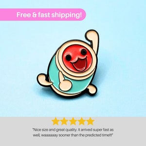 Taiko no Tatsujin Enamel Pin - Vibrant Drum 'n' Fun Game Badge - Rhythm Gaming Collector's Item - Perfect Gift for Gamers - Limited Edition