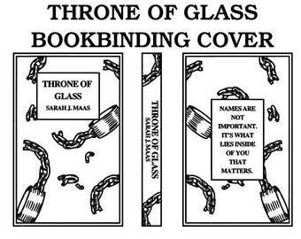 Thron der Glas Buchbinderei Cover Art Design Datei PNG, Thron der Glas Buchbinderei, Vinyl, PNG, Cricut, Cover Art, Sarah J Maas