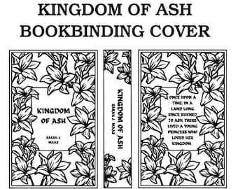 Königreich der Asche Buchbinden Cover Art Designdatei PNG, Thron des Glas Buchbindens, Vinyl, PNG, Cricut, Cover Art, Sarah J Maas