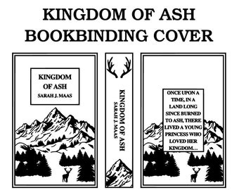 Königreich der Asche Buchbinden Cover Art Designdatei PNG, Thron des Glas Buchbindens, Vinyl, PNG, Cricut, Cover Art, Sarah J Maas