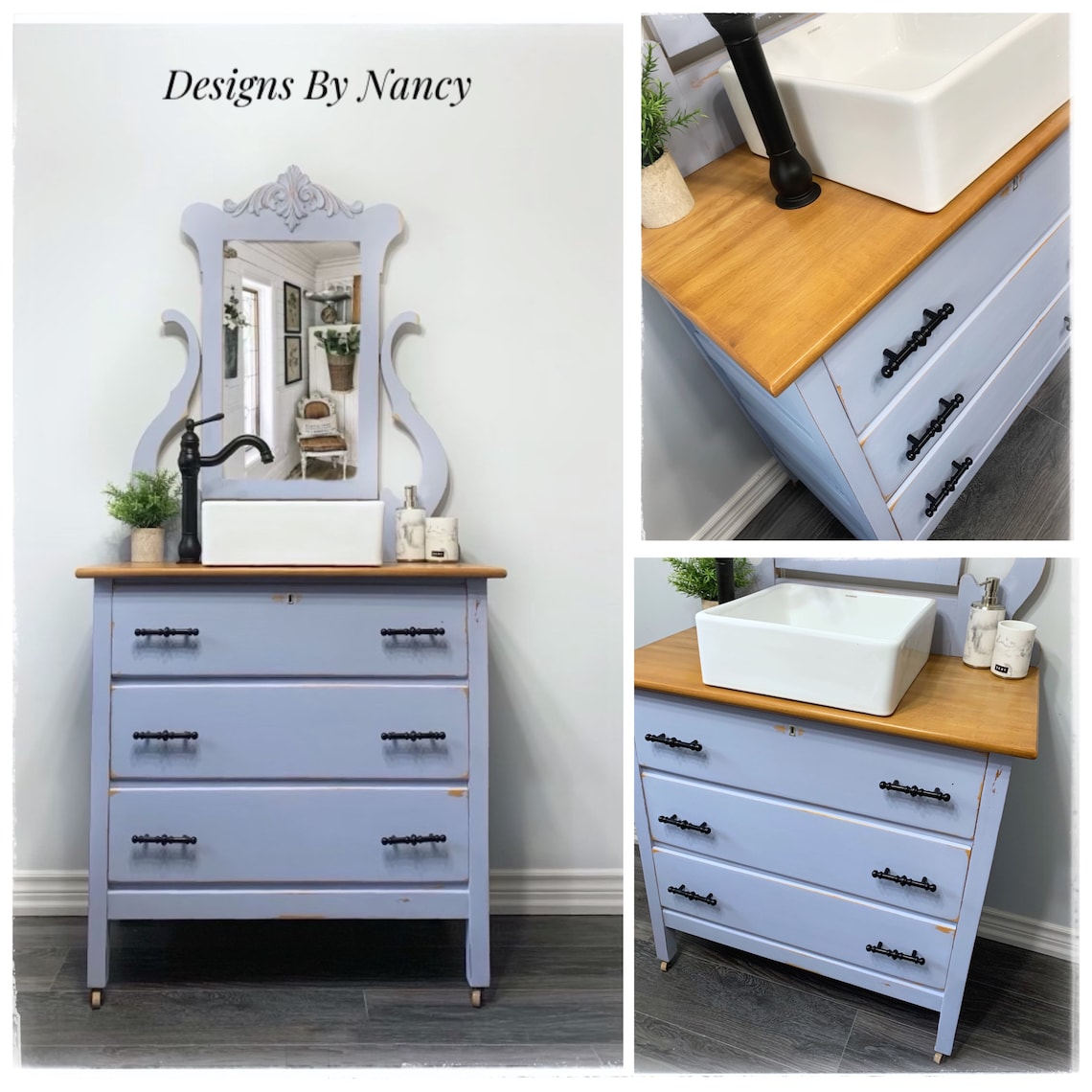 Charming 1930s 34 Solid Wood Bathroom Vanity Etsy