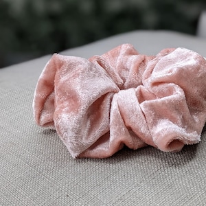 Luxury Crushed Velvet Scrunchies available in two sizes