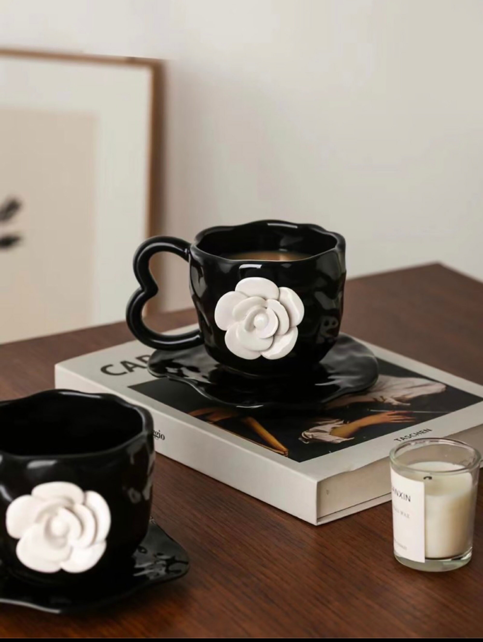 chanel coffee cup set