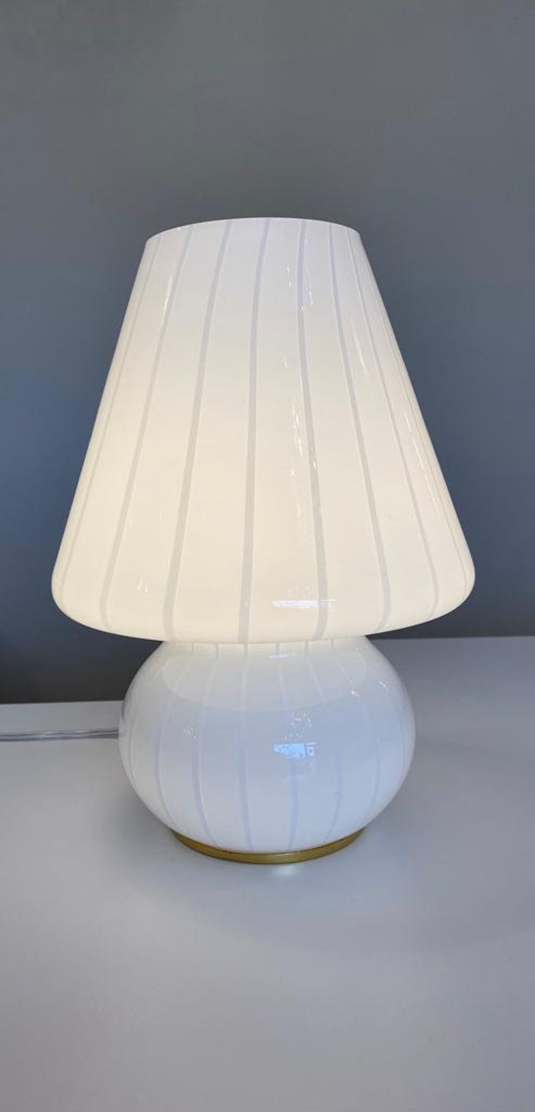 Murano Glass Lamp mushroom Etsy