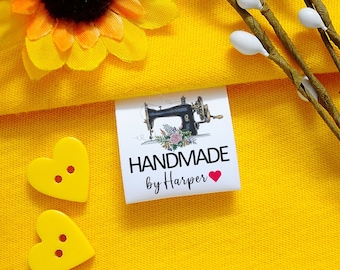 Custom Full Color Sewing Labels: Personalized Fold Over Fabric Tags