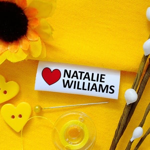 Custom Full Color Sewing Labels: Personalized Fabric Fold Over Garment Tags