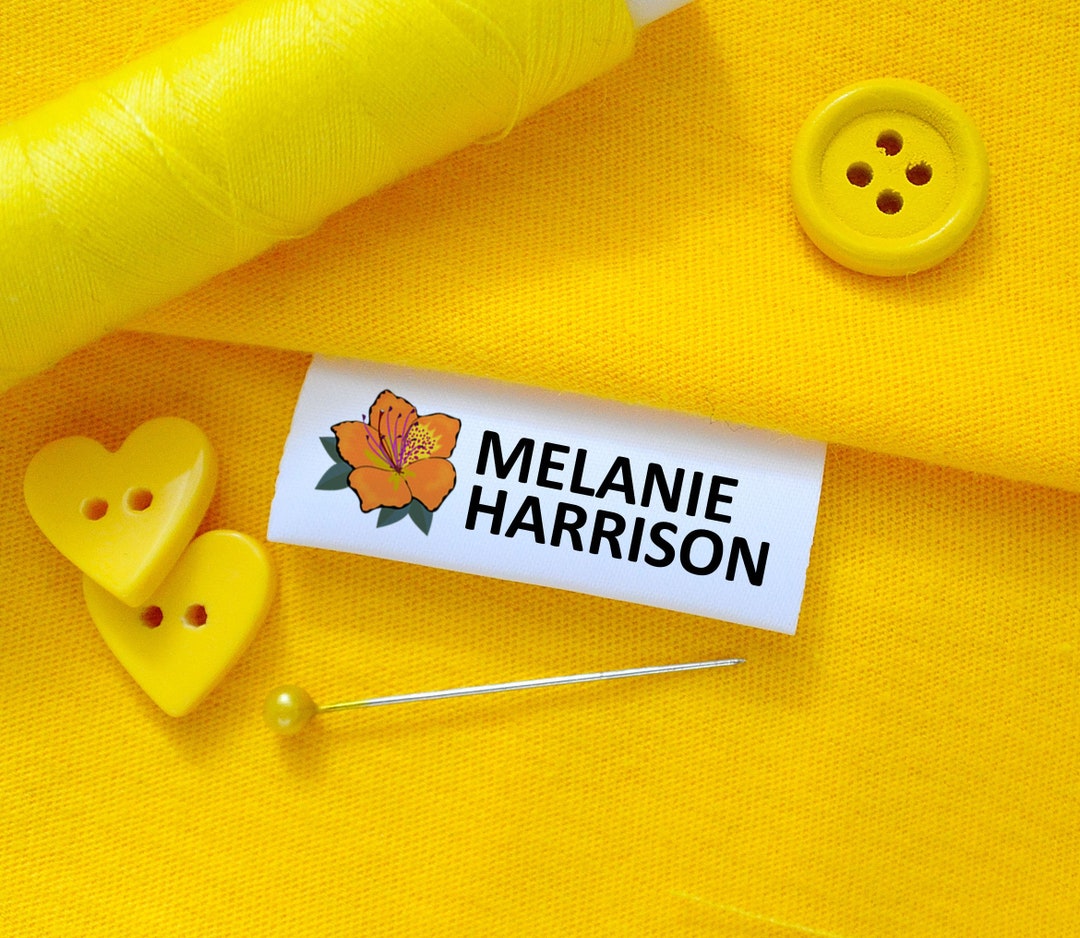 Custom Sewing Labels, Full Color, Clothing Labels, Logo Labels, Folded