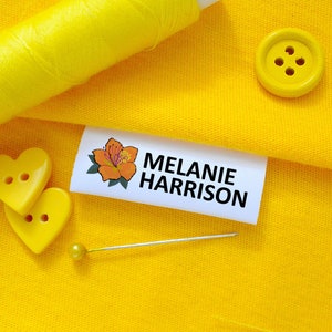 Custom Full Color Sewing Labels: Personalized Fold Over Garment Tags