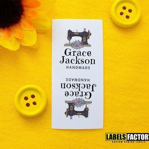 Custom Full Color Sewing Labels: Personalized Fold Over Garment Tags