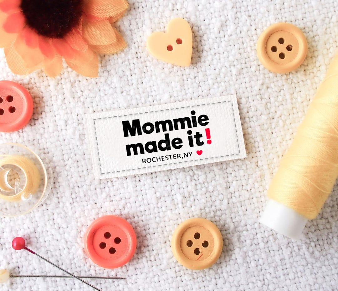 Custom Sewing Labels: Flat Personalized Cotton Color Fabric Garment ...