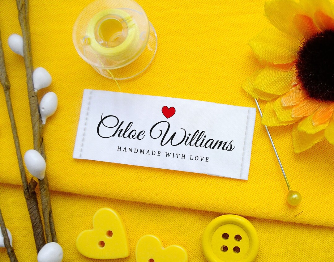 Custom Fabric Colorful Sewing Labels, Product Tags Handmade Items ...