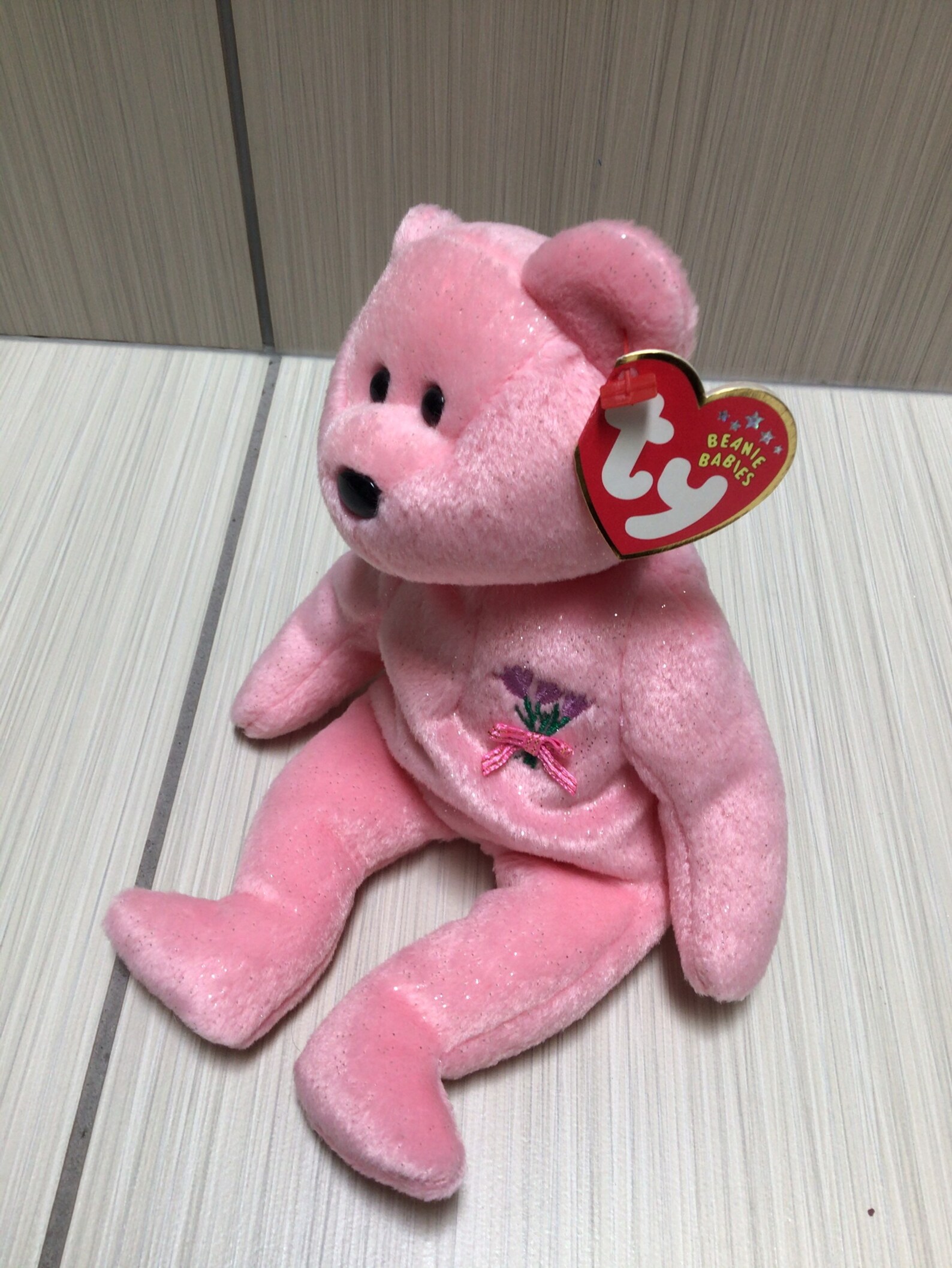 Ty MUM Beanie Baby yellow & Pink - Etsy