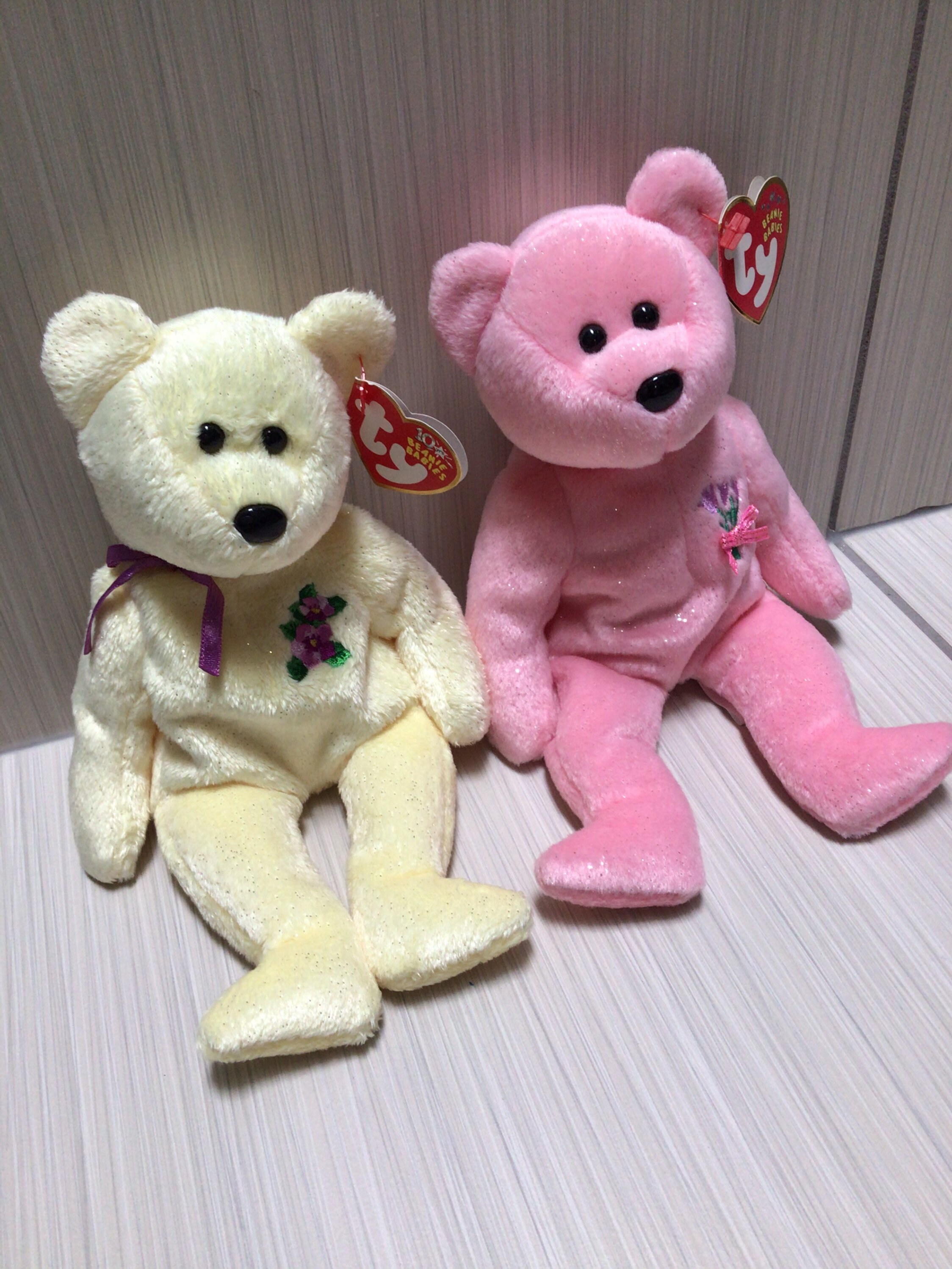 Ty MUM Beanie Baby yellow & Pink - Etsy