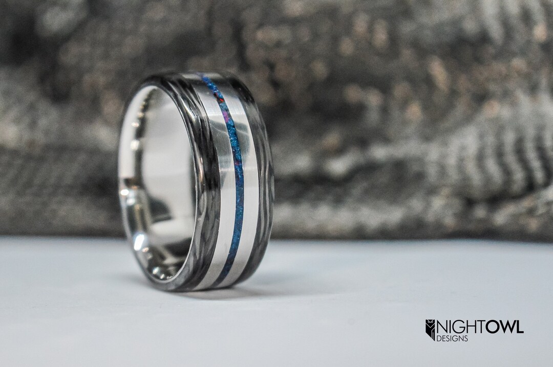 The Infinity Titanium and Carbon Fibre Ring Etsy